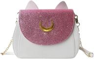 👜 lovely moonlitt luna cosplay sailor moon handbags: cat ears crossbody shoulder bags for women logo