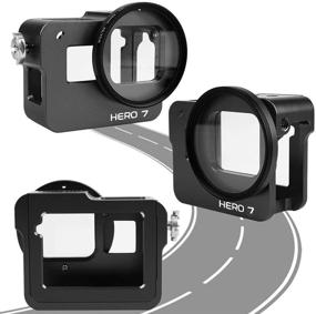 img 3 attached to Luxebell Aluminium Alloy Skeleton Protective Case for GoPro Hero 7 6 5 Vlogging - Black