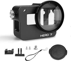 img 4 attached to Luxebell Aluminium Alloy Skeleton Protective Case for GoPro Hero 7 6 5 Vlogging - Black