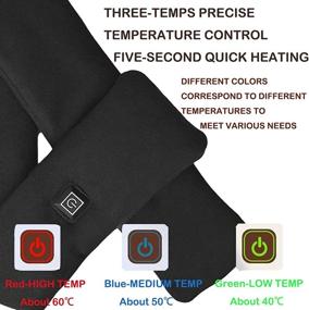 img 2 attached to 🧣 HYwecy Heated Scarf for Men in Black – Ultimate Winter Accessory