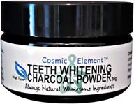 🥥 natural coconut charcoal teeth whitening powder - best organic oral care - freshens breath - toothpaste powder - made in usa, 1oz logo