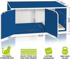 img 3 attached to 🐱 Way Basics Eco Cat Litter Box Enclosure: Sustainable Non Toxic zBoard Paperboard Furniture with Tool-Free Assembly