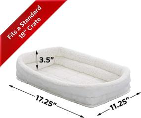 img 2 attached to Ultimate Comfort for Metal 🐶 Dog Crates: Double Bolster Pet Bed
