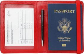 img 1 attached to 🔒 Обезопасьте свои поездки с GDTK кожаным держателем паспорта и аксессуарами для блокировки!