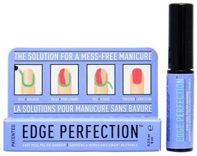 img 4 attached to Легко достигните безупречные маникюры с помощью средства Edge Perfection Easy Peel Polish Barrier.