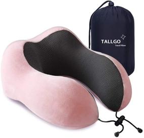 img 4 attached to 🌸 Ultimate Comfort Travel Pillow: Premium Memory Foam Neck Pillow for Sleeping, Resting & Traveling - Ideal for Airplanes, Cars & Home Use (Pink)