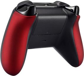 img 1 attached to 🎮 Enhanced Scarlet Red Soft Touch Grip Back Panels, Ergonomic Non-Slip Side Rails Handles, Game Enhancing Replacement Components for Xbox One X &amp; One S Controller