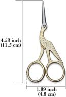 👗 eforcar carbon steel vintage stork sewing scissors for dressmaking, trimming, cross-stitch, embroidery, and fabric tailoring logo