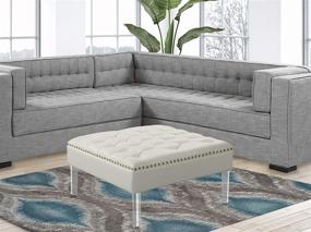 img 4 attached to Iconic Home FON9176 Upholstered Transitional