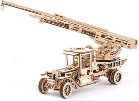 img 4 attached to 🚒 UGears Fire Truck Wooden Model
