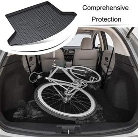 img 1 attached to 🚗 CARORMOKE Cargo Liner Trunk Mat Floor Mat 2019-2021: Full Protection for Mazda CX-5 2017-2018 - Black