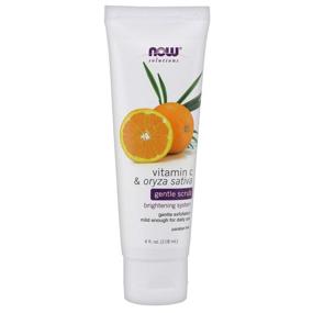 img 4 attached to 🍊 NOW Solutions Vitamin C & Oryza Sativa Gentle Scrub: A Brightening System for Gentle Daily Exfoliation (4 oz)