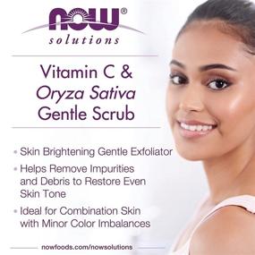 img 2 attached to 🍊 NOW Solutions Vitamin C & Oryza Sativa Gentle Scrub: A Brightening System for Gentle Daily Exfoliation (4 oz)