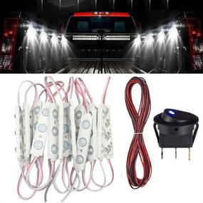 img 4 attached to 💡 60 LED Truck Bed Lights ROYFACC: Off-Road Rock Light Kit for Trucks, Vans, and Caravans - Under Car, Auto Vehicle Rail Lights - DC 12V, 20Pcs White