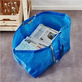 img 2 attached to 🛍 Ikea Large Shopping Bag (Blue): Stylish and Spacious Tote for All Your Shopping Needs