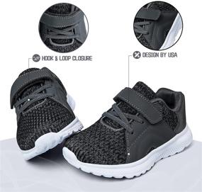 img 1 attached to Breathable and Lightweight RUNSIDE Toddler Boys Girls Running Shoes: Athletic Tennis Sneakers for Kids