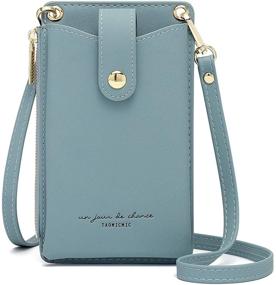 img 4 attached to CellphoneSmall Crossbody Fashion Leather Shoulder Women's Handbags & Wallets for Satchels