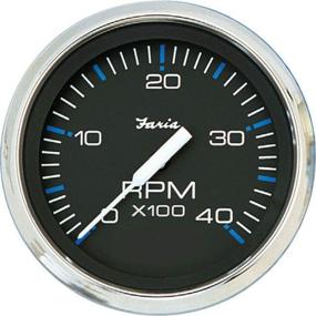 img 1 attached to Faria Chesapeake Black Tachometer Mechanical