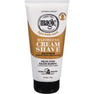 🪒 magic shave razorless cream shave: achieve a smooth bald head with light fresh scent - 6 oz (pack of 7) logo