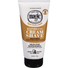 img 1 attached to 🪒 Magic Shave Razorless Cream Shave: Achieve a Smooth Bald Head with Light Fresh Scent - 6 oz (Pack of 7)