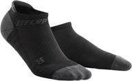 enhance performance with cep women’s no show compression running socks logo