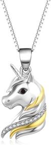 img 4 attached to 🦄 Sterling Silver Unicorn Pendant Necklaces: Magical Gifts for Women & Teen Girls