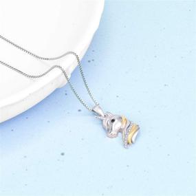 img 1 attached to 🦄 Sterling Silver Unicorn Pendant Necklaces: Magical Gifts for Women & Teen Girls