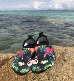 img 2 attached to Freedom Unisex Kids Quick-Dry Barefoot Aqua Socks Shoes - Ideal for Beach, Pool, Surfing, and Walking - Soft and Comfortable