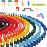 dominoes building educational birthday storage logo