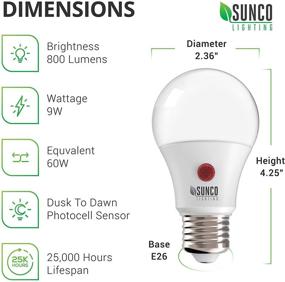 img 2 attached to 💡 Sunco Lighting 5000K Daylight Security Bulb: Bright & Efficient Home Security Lighting Solution