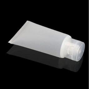 img 2 attached to Transparent Refillable Container: The Perfect Cosmetics Cleanser Solution