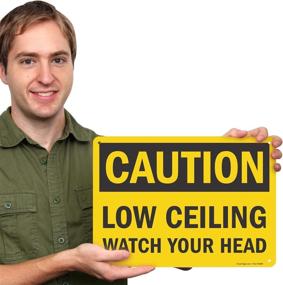 img 3 attached to Caution Ceiling Watch SmartSign Plastic