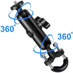 img 2 attached to 🚲 WADAHEFA 360° Rotating Bike and Motorcycle Mounting Bracket for GoPro Hero Cameras - Essential Handlebar Clamp with Aluminum Alloy Arm