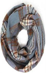 img 3 attached to Buffalo Plaid Tartan Checker Infinity Women's Accessories and Scarves & Wraps