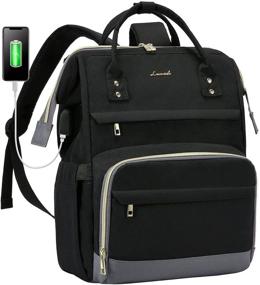 img 4 attached to Laptop Backpack Women Teacher 15 6 Inch