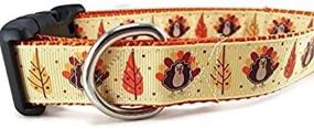 img 1 attached to 🦃 Caninedesign Thanksgiving Dog Collar: Autumn-Fall Turkey Theme, 1 inch Wide & Adjustable for Medium/Large Dogs