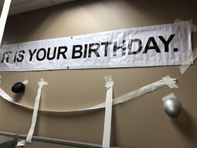 img 1 attached to 🎉 Dwight Schrute The Office Birthday Banner Set - 70 PCs with 66 12" Brown, Gray, & Black Balloons + White Crepe Streamer Rolls + Tape