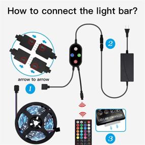 img 3 attached to 🎶 Transform Your Space with 50ft Music Sync Color Changing LED Strip Lights, APP-Controlled with Bluetooth Remote - Perfect for Bedroom, Kitchen, Home Party Decoration