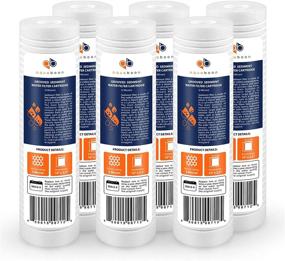 img 4 attached to 🚰 Aquaboon 5 Micron 10-inch x 2.5-inch Grooved Sediment Water Filter Replacement Cartridge for 10" RO Unit, Whole House Sediment Filtration - Compatible with P5, AP110, WFPFC5002, CFS110, RS14 - Pack of 6
