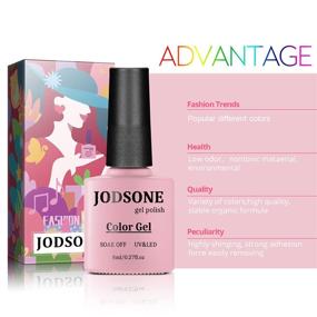 img 3 attached to 💅 JODSONE Gel Nail Polish Kit: 18 Colors Set with UV Light, Manicure Tools, and Nail Art Glitters - Perfect Gift for Women