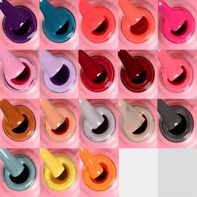 img 1 attached to 💅 Комплект гель-лаков для ногтей JODSONE: 18 цветов в комплекте с ультрафиолетовым светом, инструментами для маникюра и блестками для нейл-арта - идеальный подарок для женщин