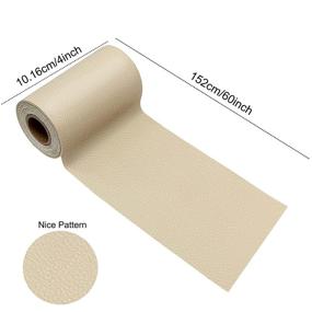 img 3 attached to 🛋️ IVRYBRI Leather Repair Patch Tape Kit for Couches - 2packs 4X60inch Adhesive Tape for Leather Vinyl - Repair Your Furniture, Sofa, Car Seat Belts, Handbags, Jackets - Beige First Aid Patch