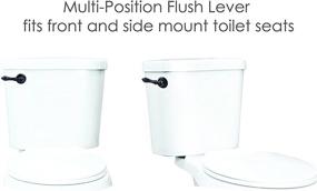 img 2 attached to 🚽 Toilet Handle Replacement Flush Lever - LDR Global: Universal Mount for Front, Side, and Angle Mounts | Oil Rubbed Bronze Finish, Ideal for Repair and Upgrade, Compatible with Any Bath Decor