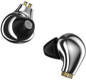 img 2 attached to Linsoul BLON BL03 HiFi In-Ear Earphone IEM with Carbon Diaphragm Dynamic Driver and Detachable Cable - Silver (with Mic)