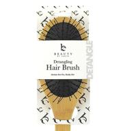 👩 detangler brush hair brush - for effortless detangling - ideal for women, men, and kids - works with any hair products - wet or dry - hair detangler bristle brush - made with bamboo logo