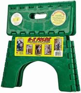 🪜 b&amp;r plastics 101-6fg ez foldz step stool in forest green - lightweight and portable with folding feature logo