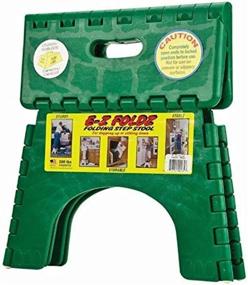 img 1 attached to 🪜 B&amp;R Plastics 101-6FG EZ Foldz Step Stool in Forest Green - Lightweight and Portable with Folding Feature