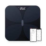 📱 accurate bluetooth weight and body fat scale with glass top - rechargeable battery and 10 body composition factors for optimal health tracking - bmi scale logo