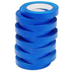 img 4 attached to LICHAMP 10 Pack Blue Painters Tape 0.75 inch, Bulk Blue Masking Tape, 55 Yards x 10 Rolls (550 Total Yards)