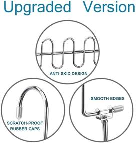 img 1 attached to KLEVERISE 4-Pack Space-Saving Hangers - 12-Slot Stainless Steel Clothes Hangers Magic Cascading Hangers - Clothing Closet Space-Saving Storage Organizers